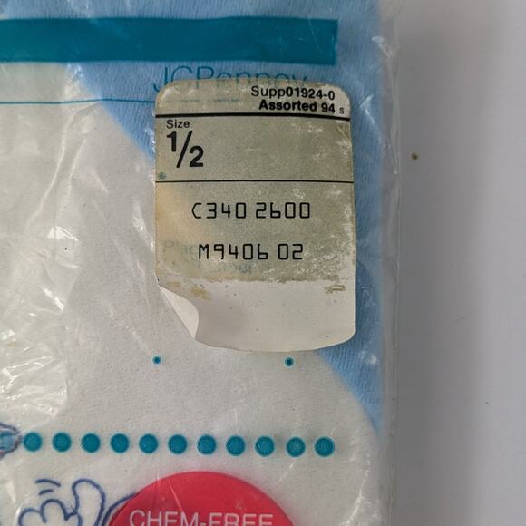 Vtg Baby Sleeper Romper JCPenney Toddletime 1/2 (14.5-18lbs) Blue Football Hero - Picture 4 of 10